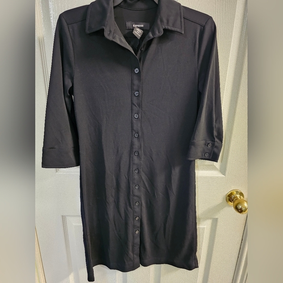 express black dress shirt Express Men Modern Fit Striped Black Shirt (S) $70